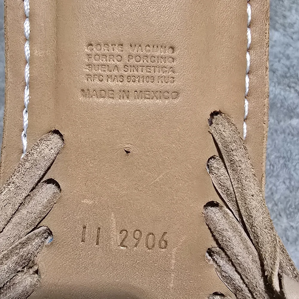Woven Leather Slip-On Mules in Nude - Unbranded - Picture 3 of 5